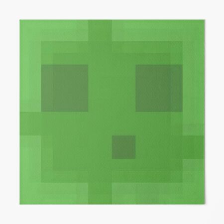 Minecraft Slime Boi Art Print for Sale by LuckyPop