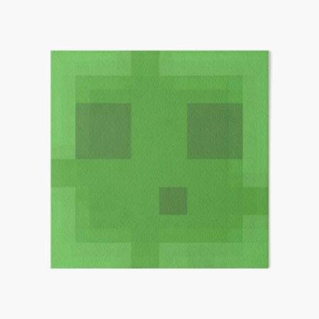 Minecraft Slime Boi Art Print for Sale by LuckyPop