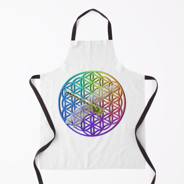 Item preview, Colorful flower of life scared geometry cute dragonfly design designed and sold by hollycooper.