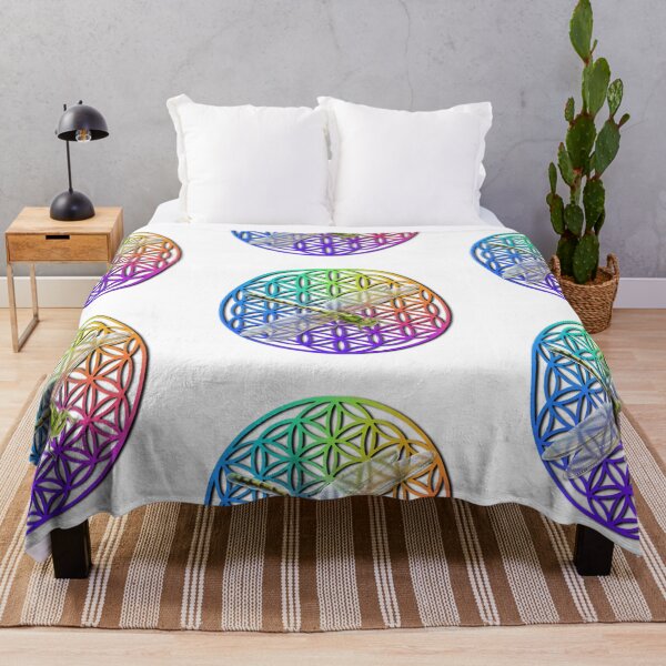 Item preview, Colorful flower of life scared geometry cute dragonfly design designed and sold by hollycooper.