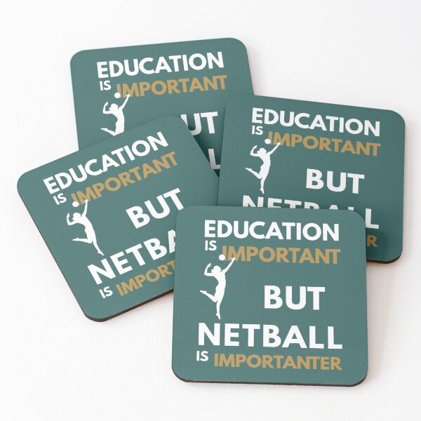 Item preview, Education Is Important But Netball Is Importanter, Netball Quote, Netball Design, Funny Netball Esse designed and sold by AshleyDeShazerz.
