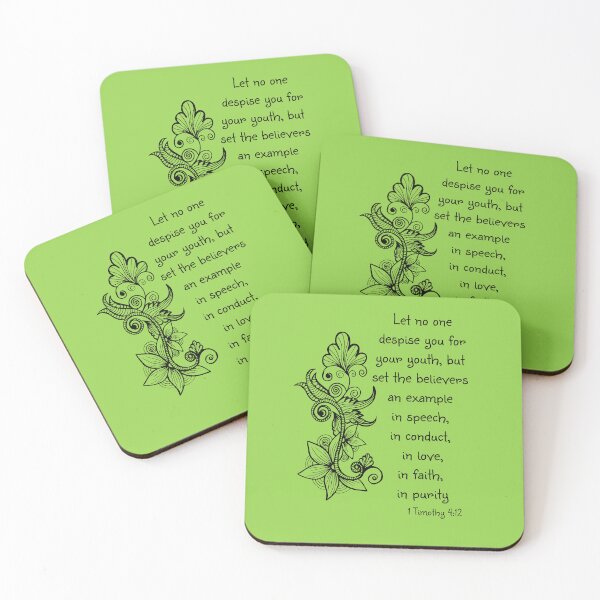 Item preview, Set an example Scripture Art 1 Timothy 4:12 designed and sold by Alondra.