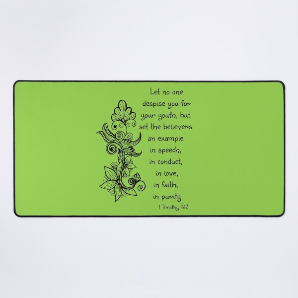 Item preview, Set an example Scripture Art 1 Timothy 4:12 designed and sold by Alondra.