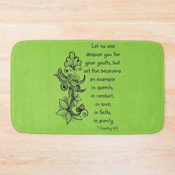 Item preview, Set an example Scripture Art 1 Timothy 4:12 designed and sold by Alondra.