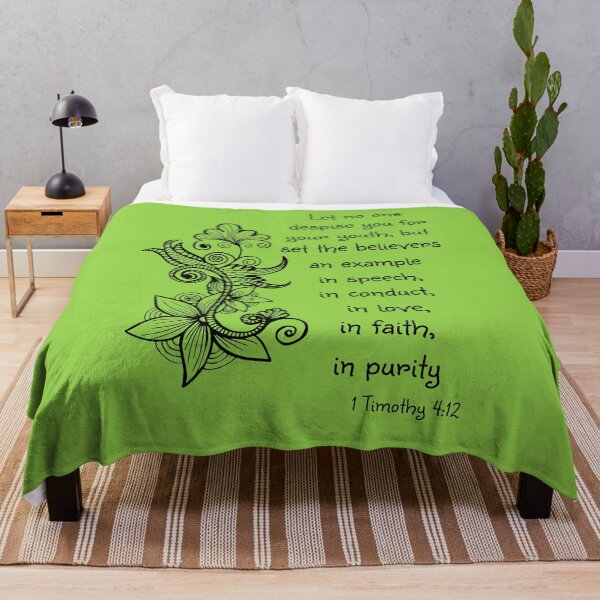 Item preview, Set an example Scripture Art 1 Timothy 4:12 designed and sold by Alondra.