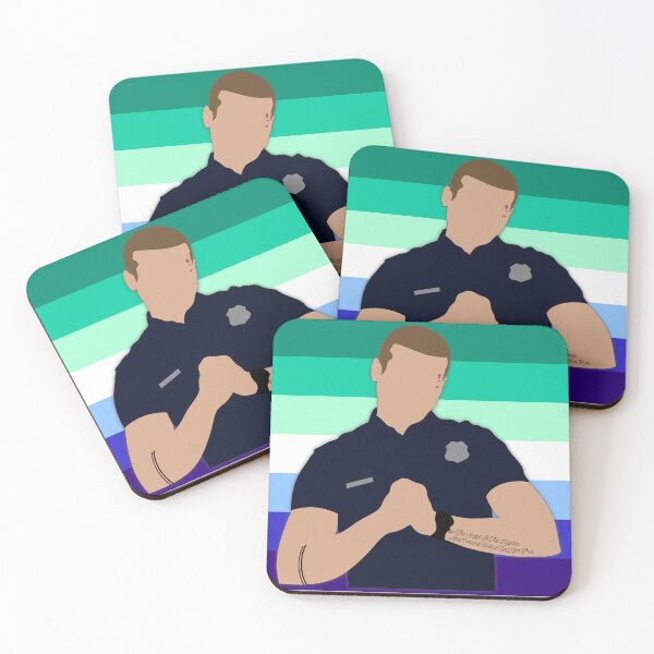 Item preview, Evan Buckley Gay Pride Cutout designed and sold by sadieyuki.