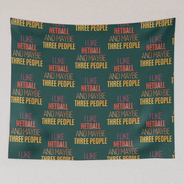 Item preview, funny netball quote -  i like netball and maybe three people   designed and sold by AshleyDeShazerz.