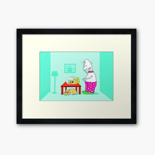 Gone for lunch Framed Art Print