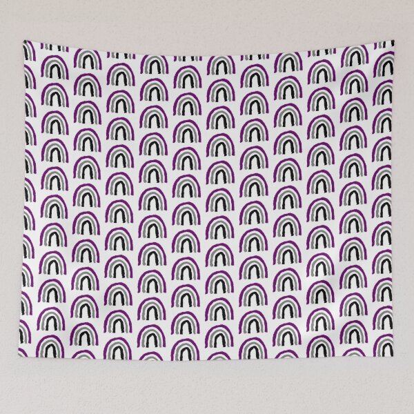 Item preview, Asexual Ace Pride Painted Crayon Rainbow designed and sold by JoyfulJen.