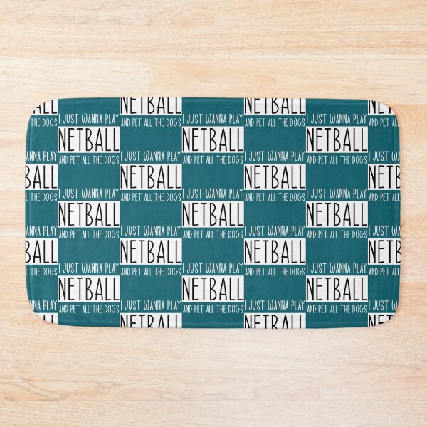 Item preview, I just wanna play netball and pet all the dogs Fitted Scoop  designed and sold by AshleyDeShazerz.