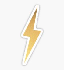Gold Foil Lightning Bolt Sticker