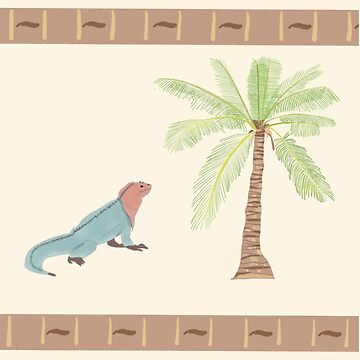 Imagen de la obra Iguana Dominicana con Palmera de LilyHofmann