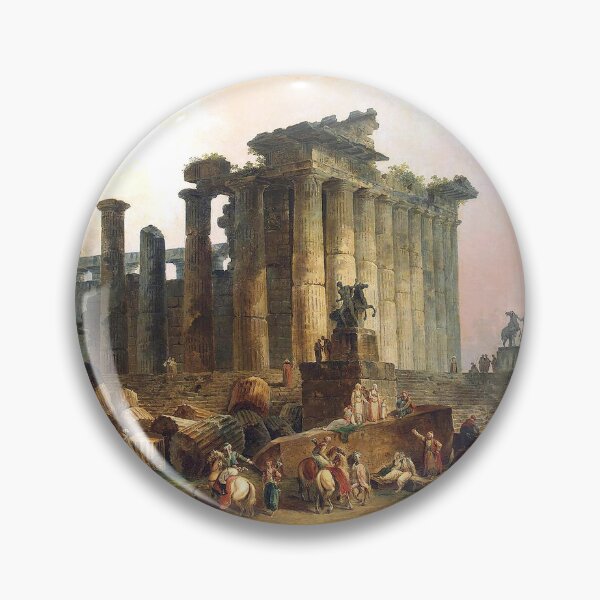 Item preview, Ruins of a Doric Temple Hubert Robert  designed and sold by OldTimeArt.