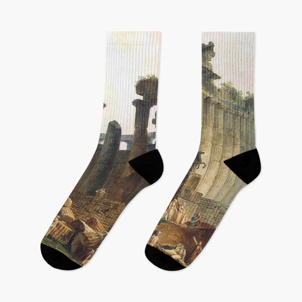 Item preview, Ruins of a Doric Temple Hubert Robert  designed and sold by OldTimeArt.