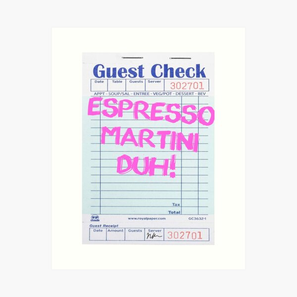 Aperçu de l'œuvre martini en rose - GUEST CHECK @NIKKISBLING_ créée et vendue par nicolekap29.