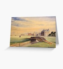 St Andrews Golf Course Scotland - 18th Fairway Greeting Card
