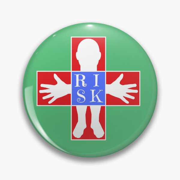 Item preview, Human silhouette- RISK - Dark red and blue colors - Serif font designed and sold by RainbowWordLand.