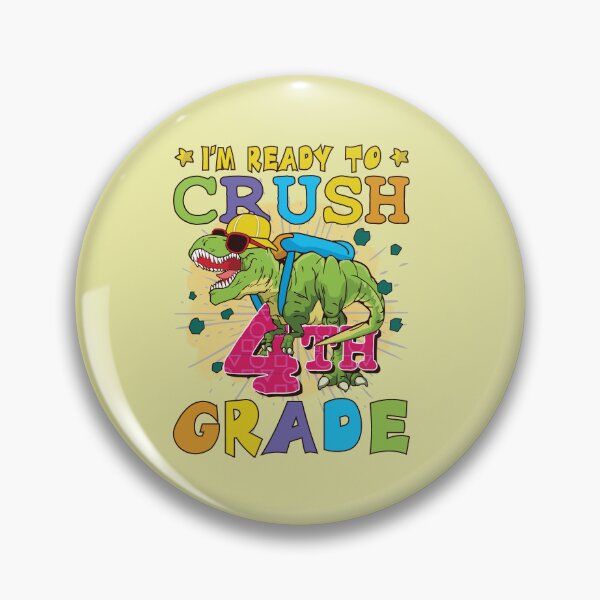 Item preview, Best I'm Ready To Crush 4th Grade Dinosaur pen Back To School designed and sold by fatydesignspace.