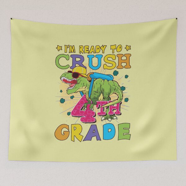 Item preview, Best I'm Ready To Crush 4th Grade Dinosaur pen Back To School designed and sold by fatydesignspace.