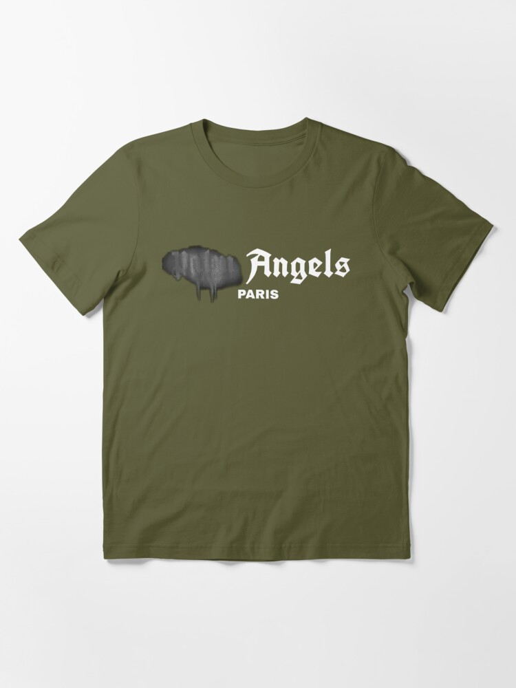 Palm Angels Bear-print Distressed T-shirt In Yellow Brown