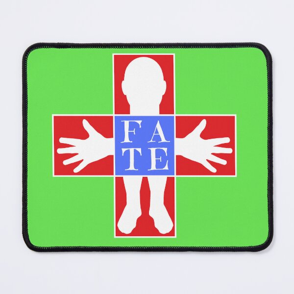 Item preview, Human silhouette- FATE - Dark red and blue colors - Serif font designed and sold by RainbowWordLand.