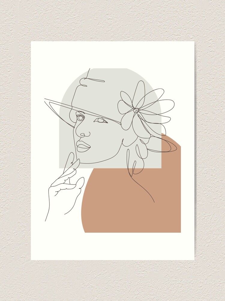 Plant Head Woman Art Print Woman With Plants On Head Poster Flower   Farp,small,wall Texture,product,750x1000 