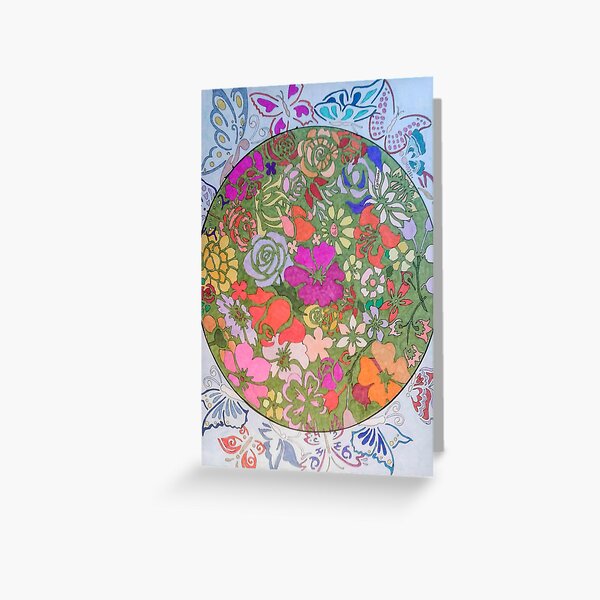 FloraFly Greeting Card