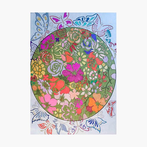 FloraFly Photographic Print