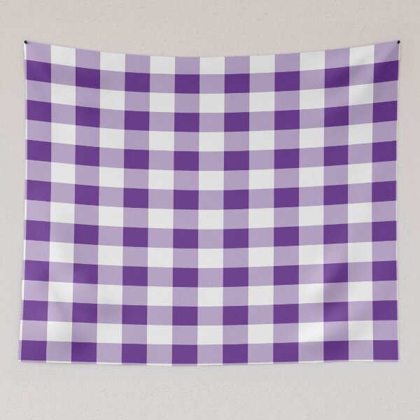 Item preview, Purple and White Buffalo Plaid designed and sold by ValeriesGallery.