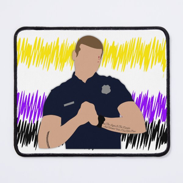 Item preview, Evan Buckley Non-Binary Pride Cutout designed and sold by sadieyuki.