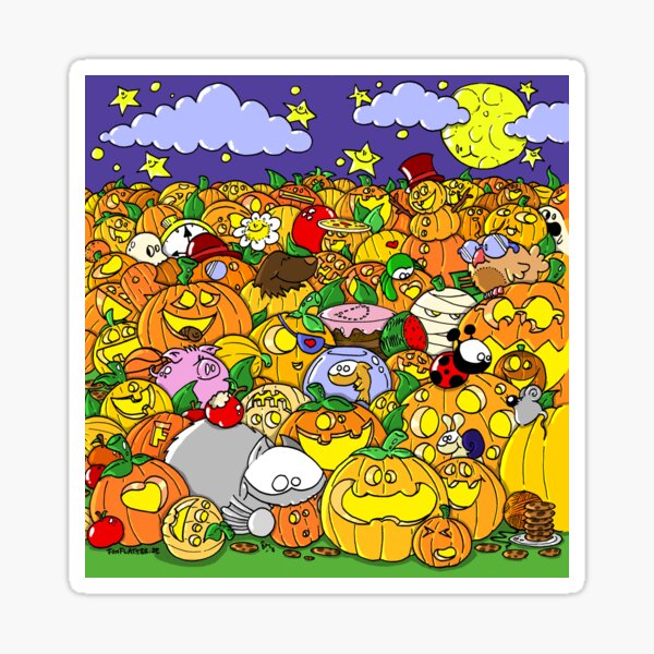 Halloween - Night of the pumpkins Sticker