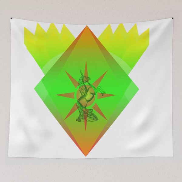 Item preview, A unicorn basking in the sun in a diamond designed and sold by Bigrow.
