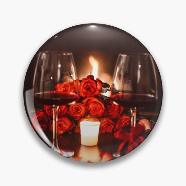 Item preview, SUBLIME #15 - Red Roses and Red Wine in Glasses designed and sold by DEL-Productions.