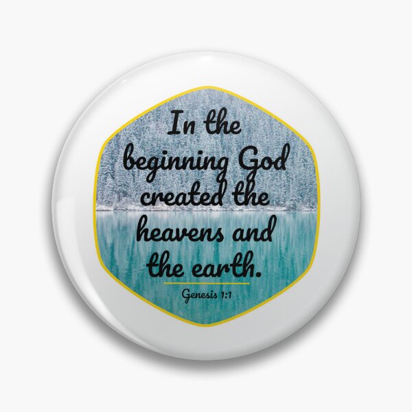 Item preview, Bible Verse In The Beginning | Genesis 1:1 | Christian Faith designed and sold by NobleForte.