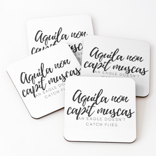 Item preview, Aquila non capit muscas. - An eagle does not catch flies. designed and sold by Univers Gifts.