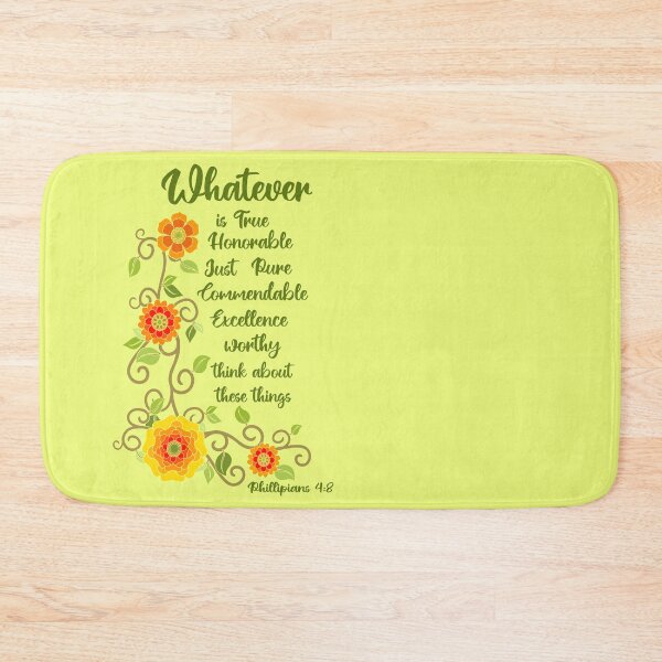 Item preview, Whatever is True Honorable just and Pure... Philippians 4:8 designed and sold by Alondra.