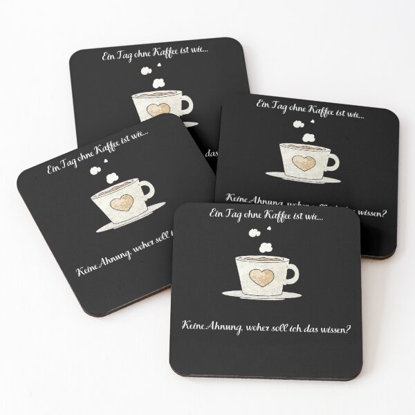 Aperçu de l'œuvre Coffee Saying Design Une journée sans café, c'est comme... créée et vendue par ImmerWasLos.