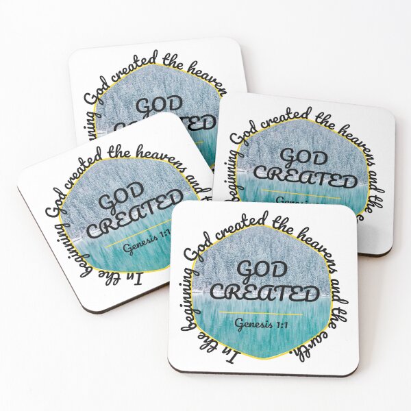 Item preview, Bible Verse God Created | Genesis 1:1 | Christian Faith  designed and sold by NobleForte.