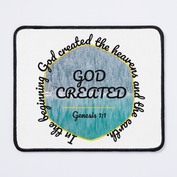 Item preview, Bible Verse God Created | Genesis 1:1 | Christian Faith designed and sold by NobleForte.