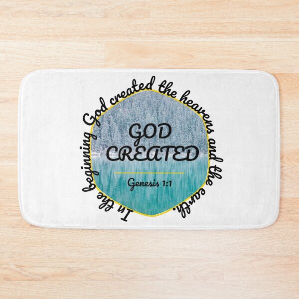 Item preview, Bible Verse God Created | Genesis 1:1 | Christian Faith  designed and sold by NobleForte.