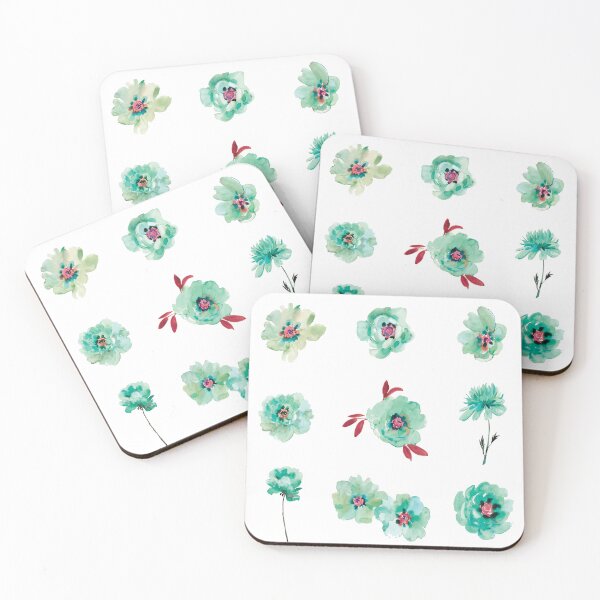 Item preview, Green Watercolor Flowers designed and sold by Pavnud.