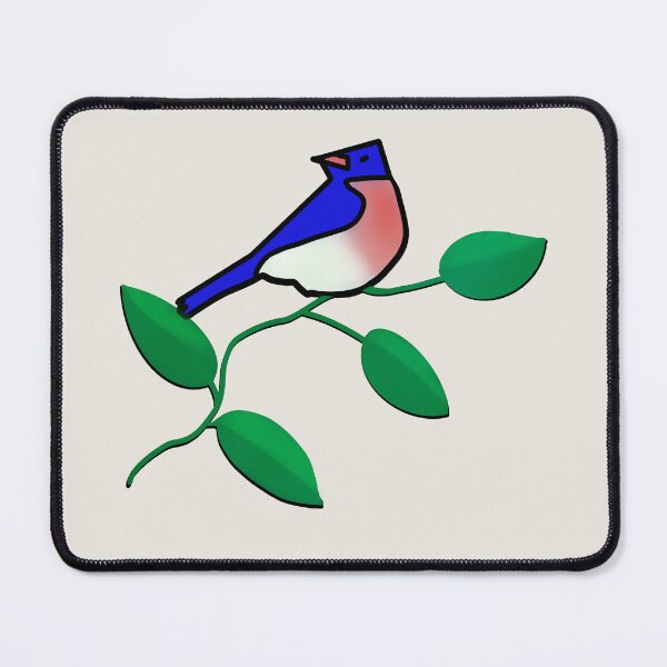 Item preview, Bluebird with Snowbound Background designed and sold by FlippinTurtles.