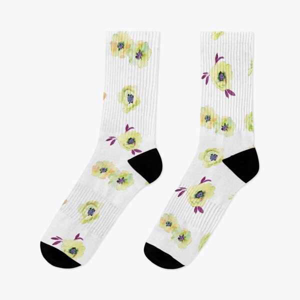 Item preview, Yellow-Green Watercolor Flowers designed and sold by Pavnud.