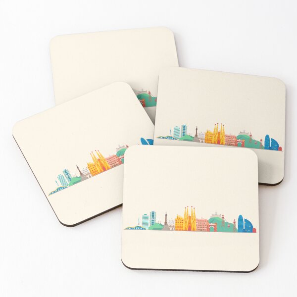 Item preview, Barcelona skyline designed and sold by Antikwar.