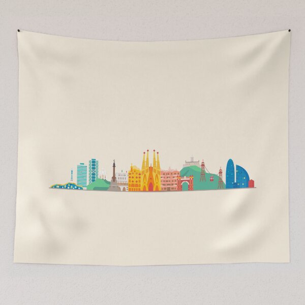 Item preview, Barcelona skyline designed and sold by Antikwar.