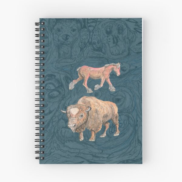 Item preview, Crash of Rhinos Bison & Horse designed and sold by AJLeibengeist.
