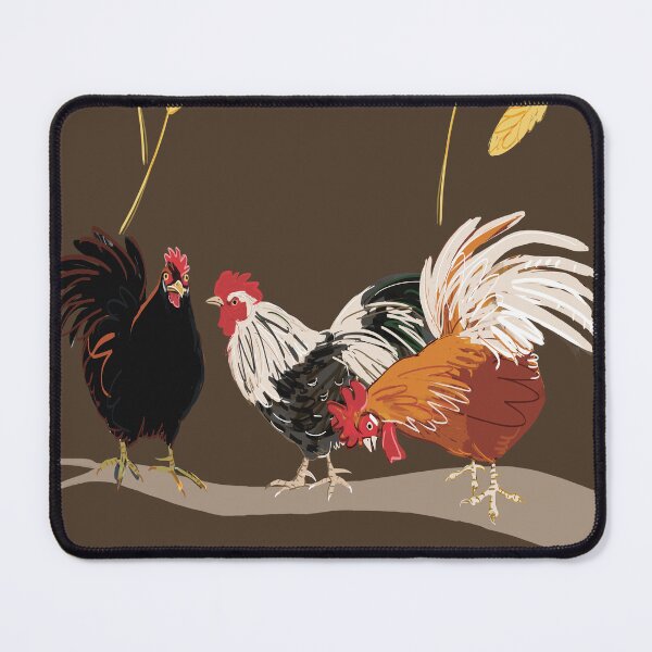 Item preview, Rooster pattern in Chocolate #1 designed and sold by EskTuulispaa.