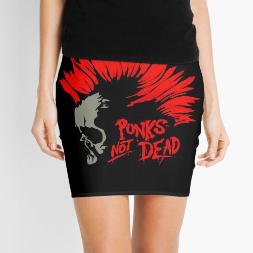 Punks not dead Skull Mini Skirt