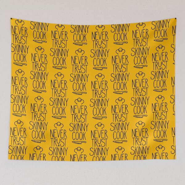Item preview, Never Trust A Skinny Cook Chef Design designed and sold by Narkusdesign.