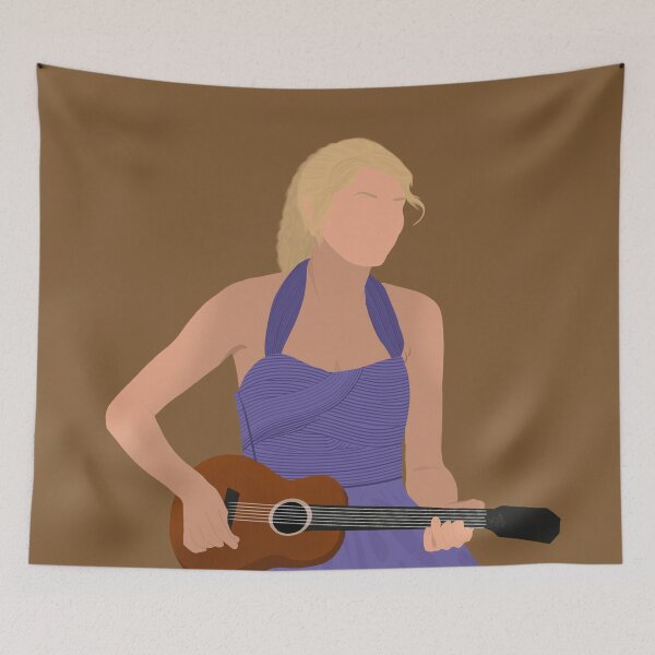 Item preview, taylor with her guitar on stage purple dress country era  designed and sold by senaeksi.